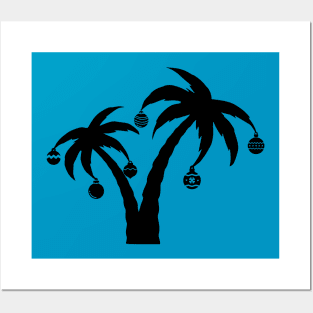 Christmas Palm Tree Posters and Art